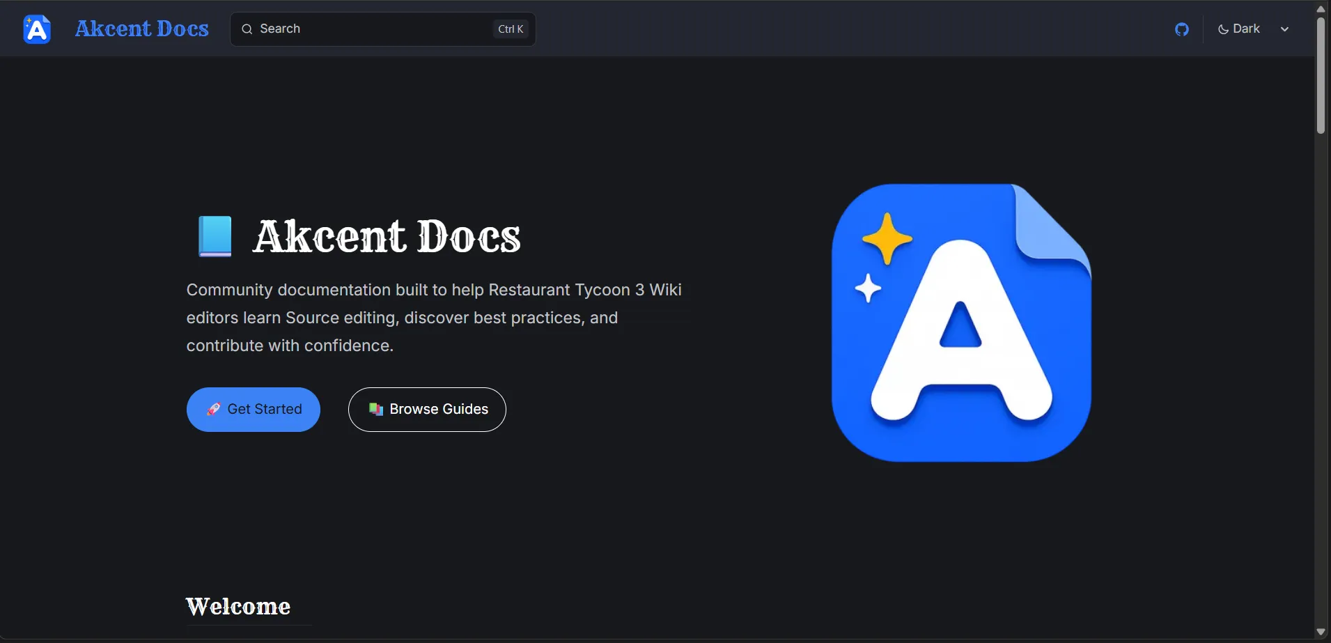 Akcent Docs homepage