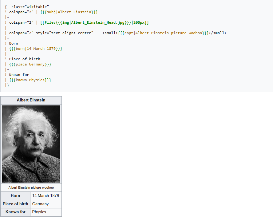 Infobox example